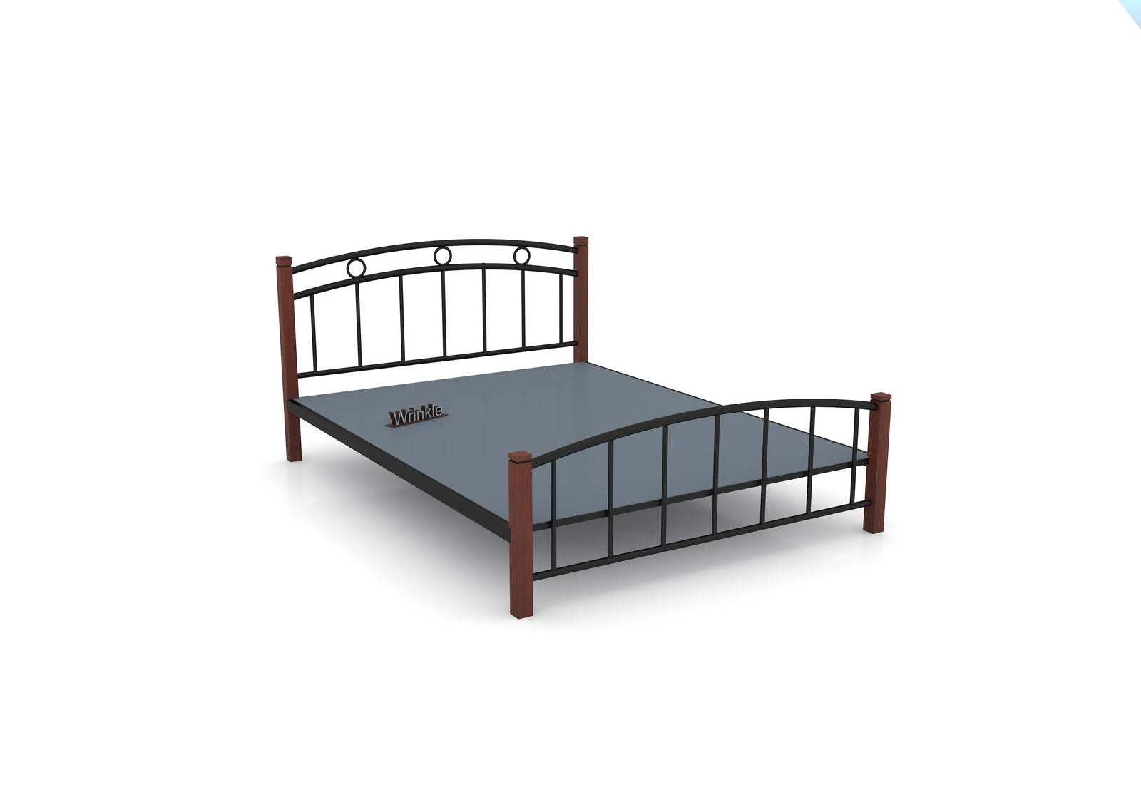 MetalCraft Minimal Arc Iron Bed - Furnishiaa -  -